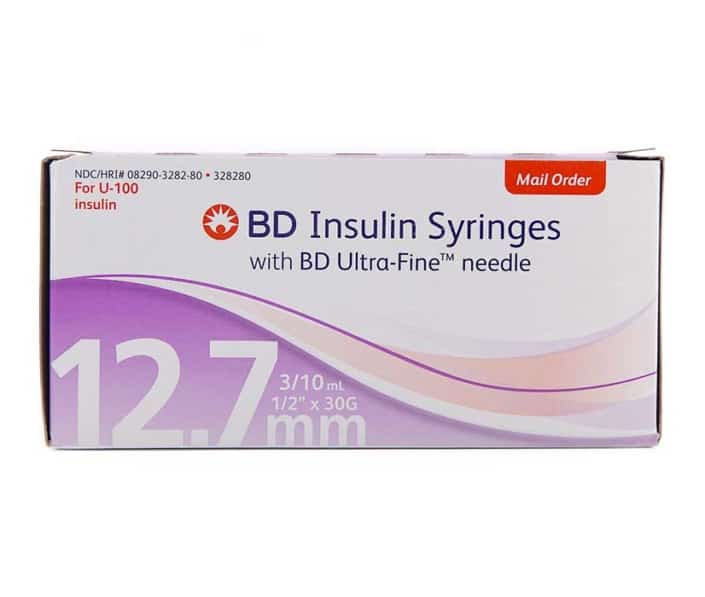 BD Insulin Syringes Ultra Fine 12.7mm