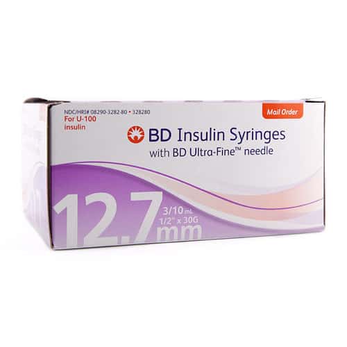 BD Insulin Syringes 12.7mm